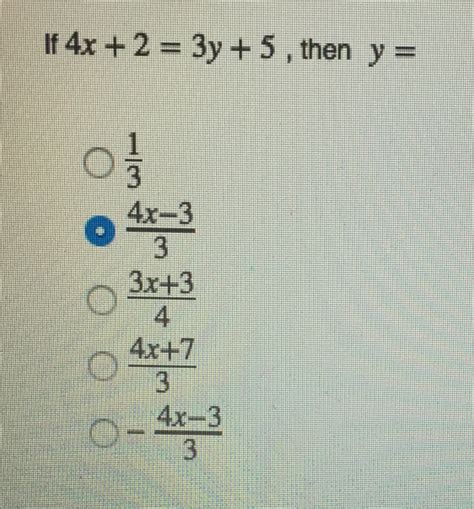 y = <b>3</b> <b>4x</b> y = <b>3</b> <b>4 x</b>. . 4x 3 answer